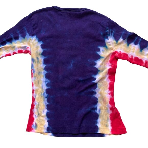 Vintage Kurt Busch #97 Crown Royal NASCAR Tie-Dye Long Sleeve T-Shirt Women's M - Picture 6 of 7